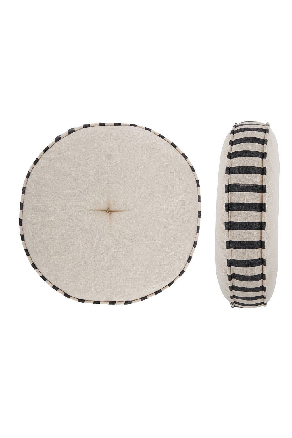 Catalina Round Cotton Cushion 40cm Slate - Magpie Style