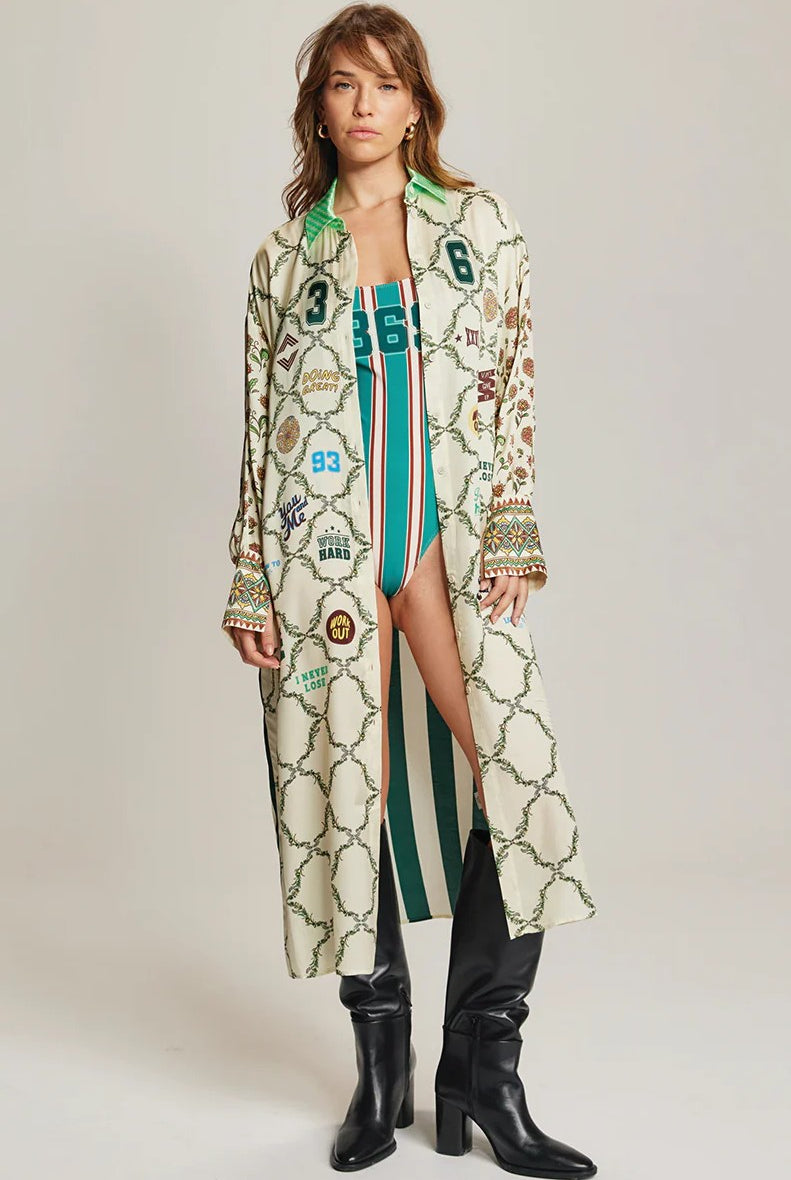 ME369 Athena Sporty Jade Collar Dress - Magpie Style