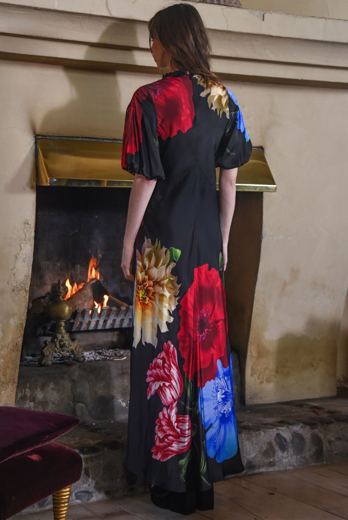 TRELISE COOPER In The Limelight Dress - Black Floral - Magpie Style