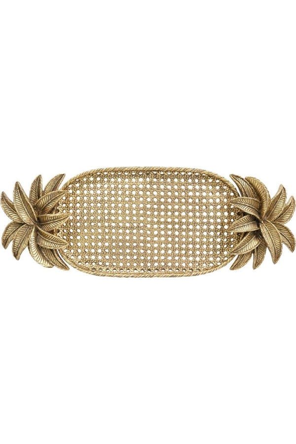 XL Palm Tree Tray Gold - Magpie Style