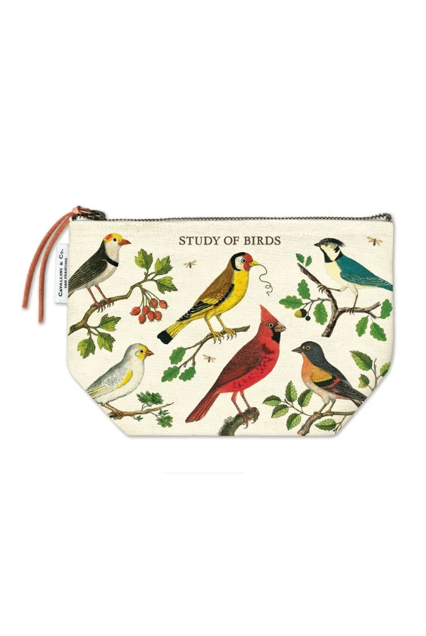 Vintage Birds Pouch - Magpie Style