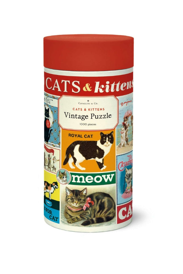 Cats & Kittens 1000 Piece Vintage Puzzle - Magpie Style
