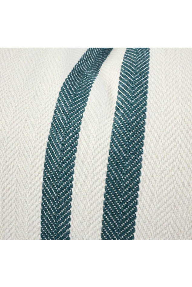 Simpatico Cushion - White/Navy 50x60cm - Magpie Style