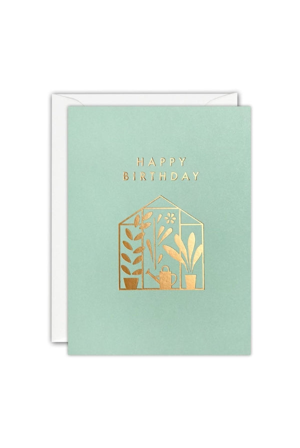 Glasshouse Birthday Mini Card - Magpie Style