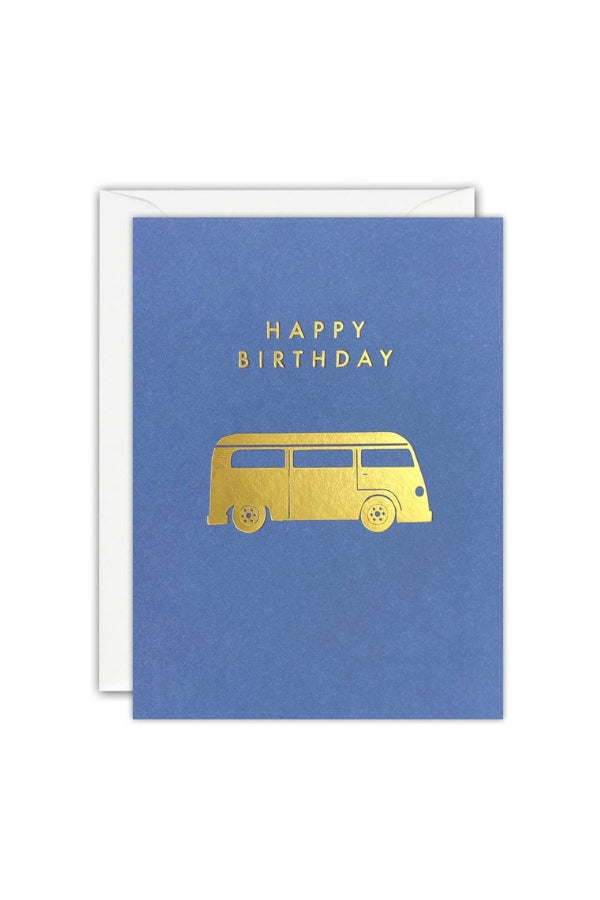 Combi Van Birthday Mini Card - Magpie Style