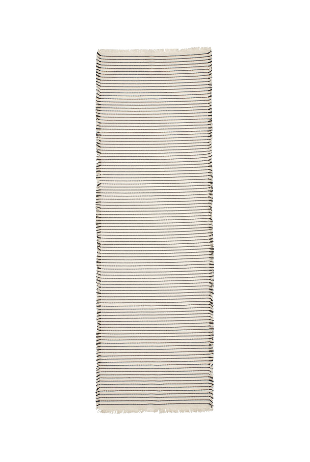 Broste Tablerunner Elouise - Off White/Black - Magpie Style