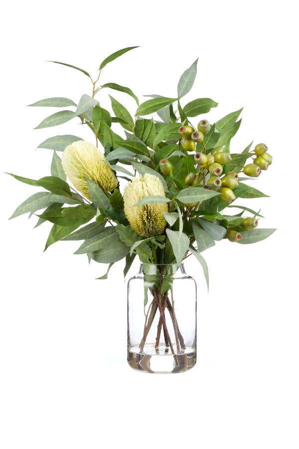 Native Banksia Gum Nut Mixed Flowers - Magpie Style