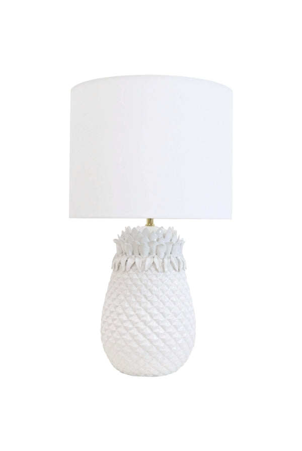 White Pineapple Lamp - Magpie Style