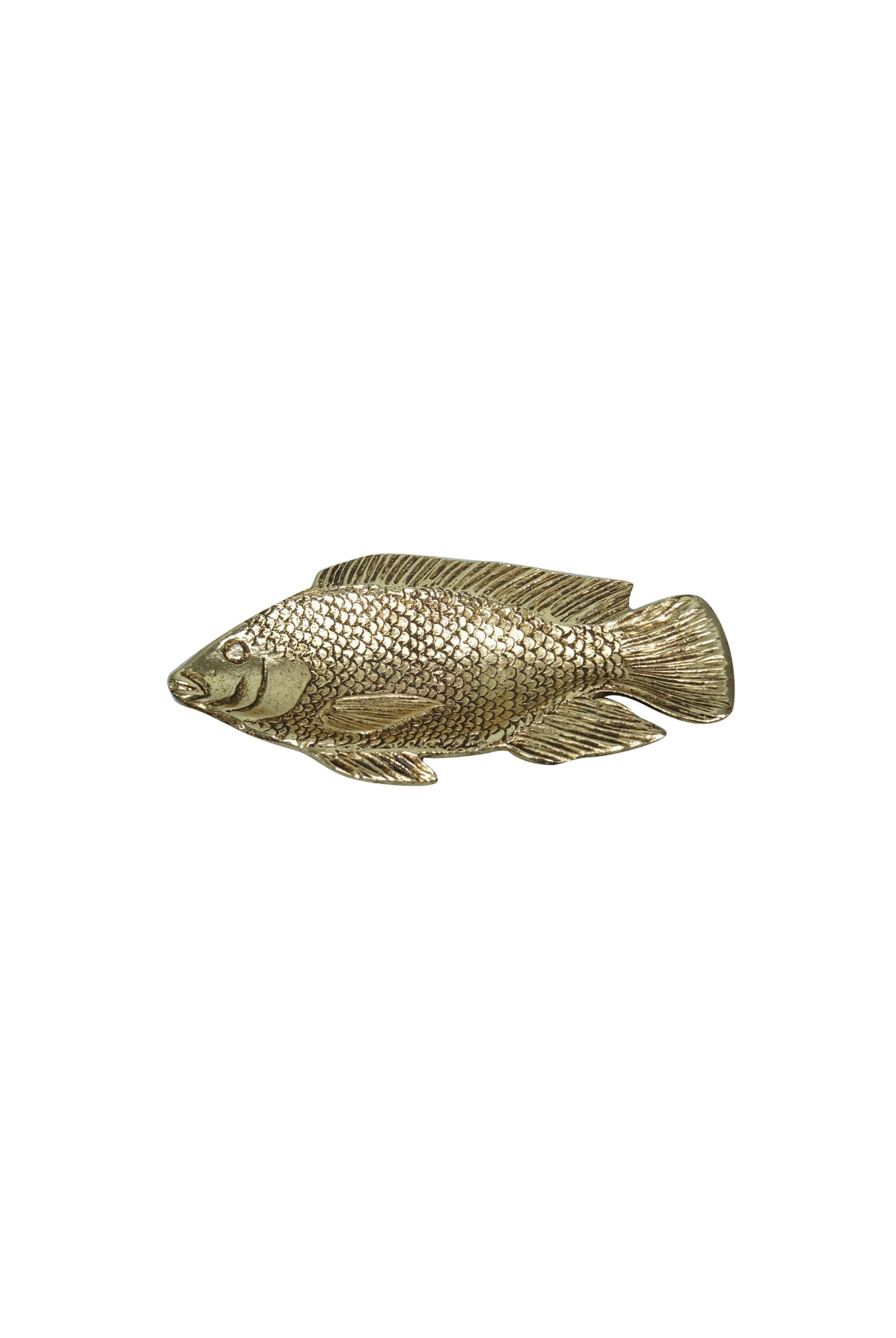 Pewter Fish Plate - Gold - Magpie Style