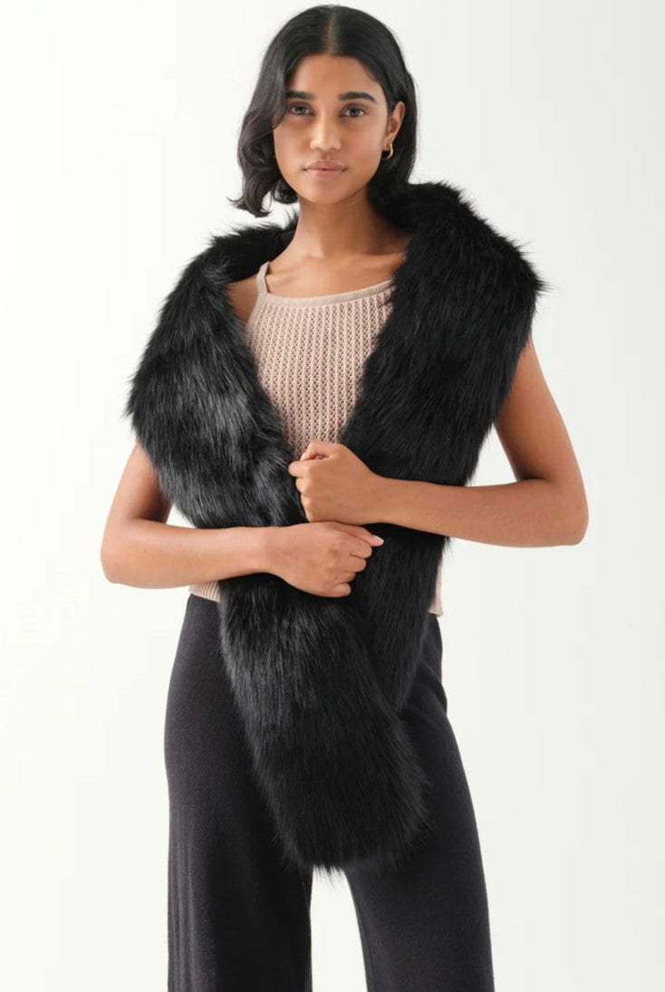 UNREAL FUR West End Scarf - Black - Magpie Style
