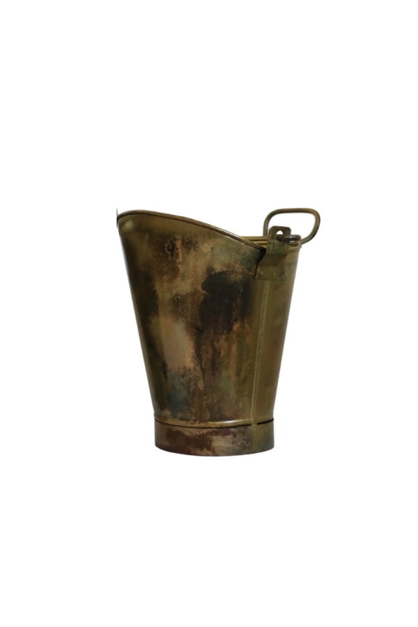 Brass finish Coal Bucket - Medium - Magpie Style