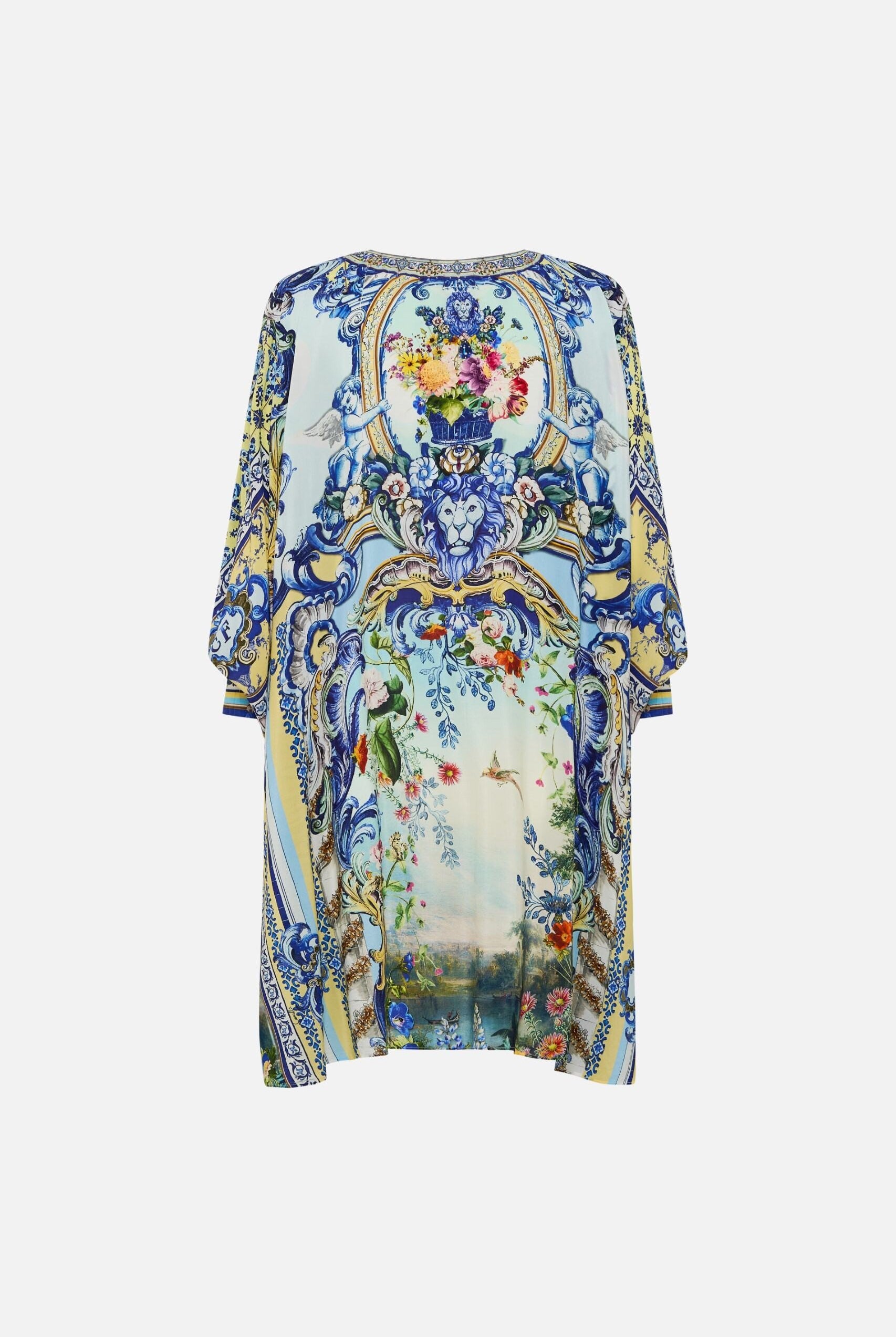 CAMILLA Short Kaftan with Cuff - Wall to Wall Wonders - Magpie Style