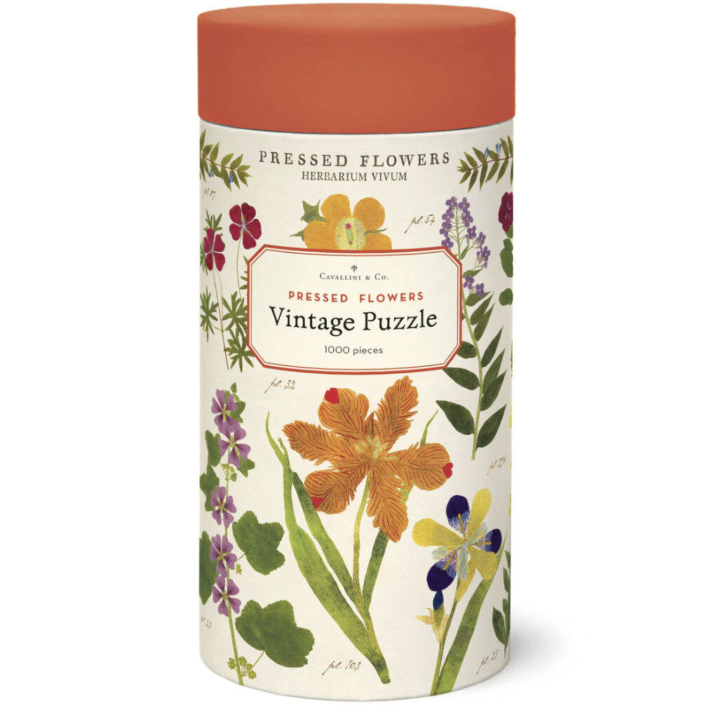 Cavallini & Co - Pressed Flower 1000 Piece Puzzle - Magpie Style
