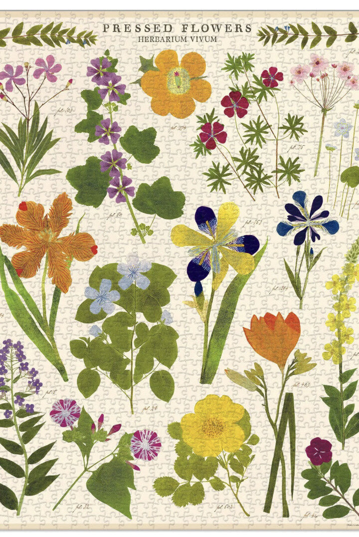 Cavallini & Co - Pressed Flower 1000 Piece Puzzle - Magpie Style