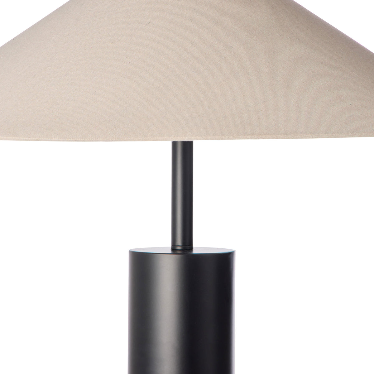 Elan Floor Lamp - Black & Natural - 3