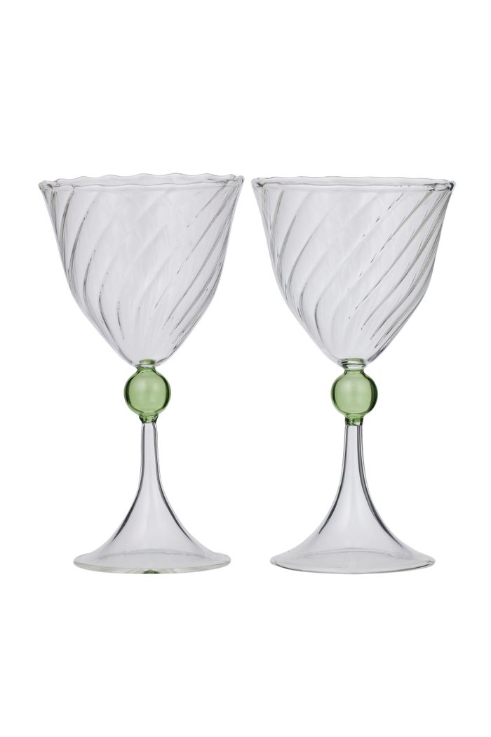 Cavendish Cocktail Glasses - Green, Set of 2