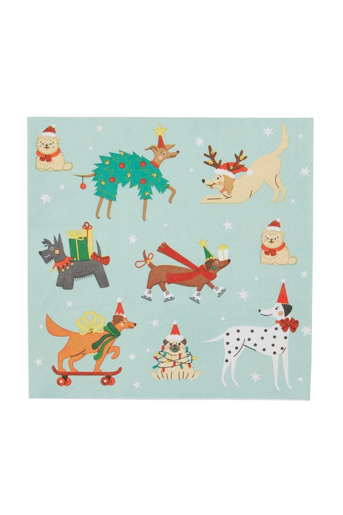Holiday Dogs Paper Napkins - Pack of 20