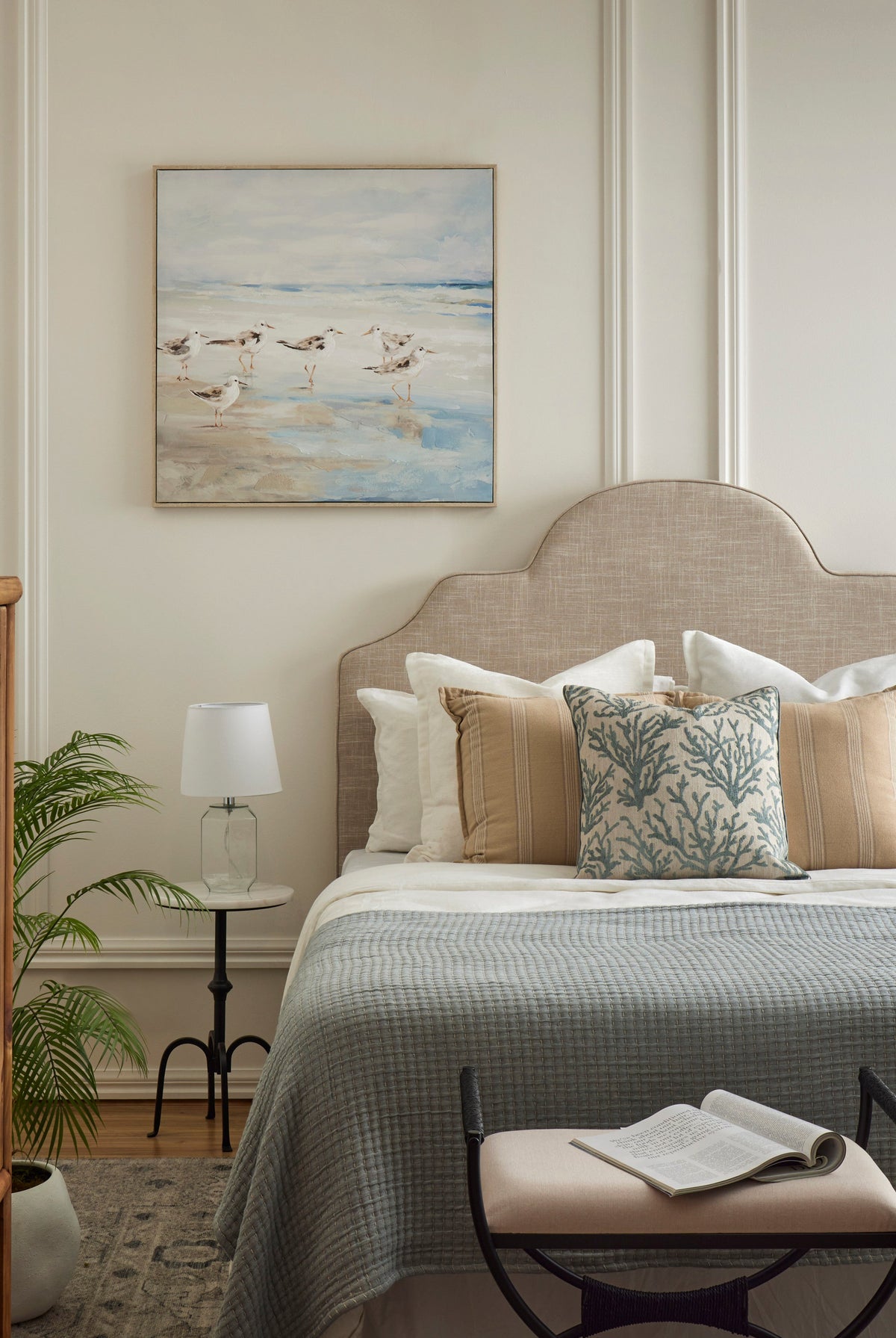 Cove Linen Cushion - White - 3