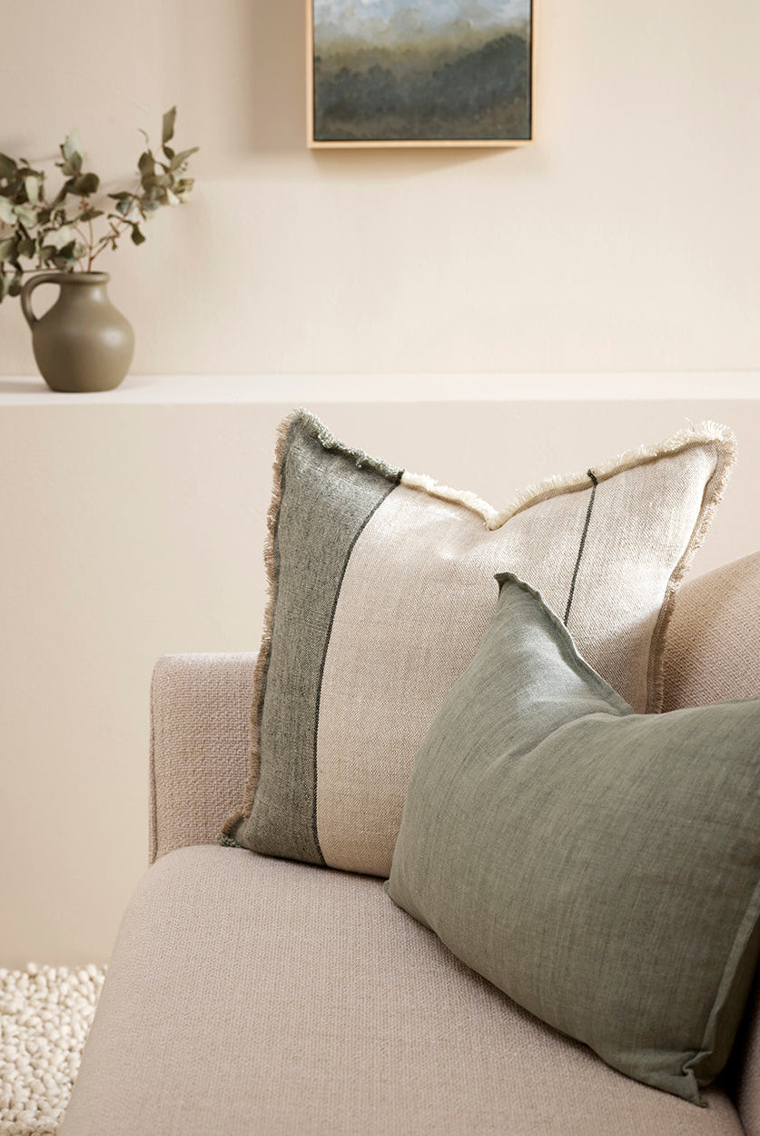 Frankton Cushion - Sage - view 2