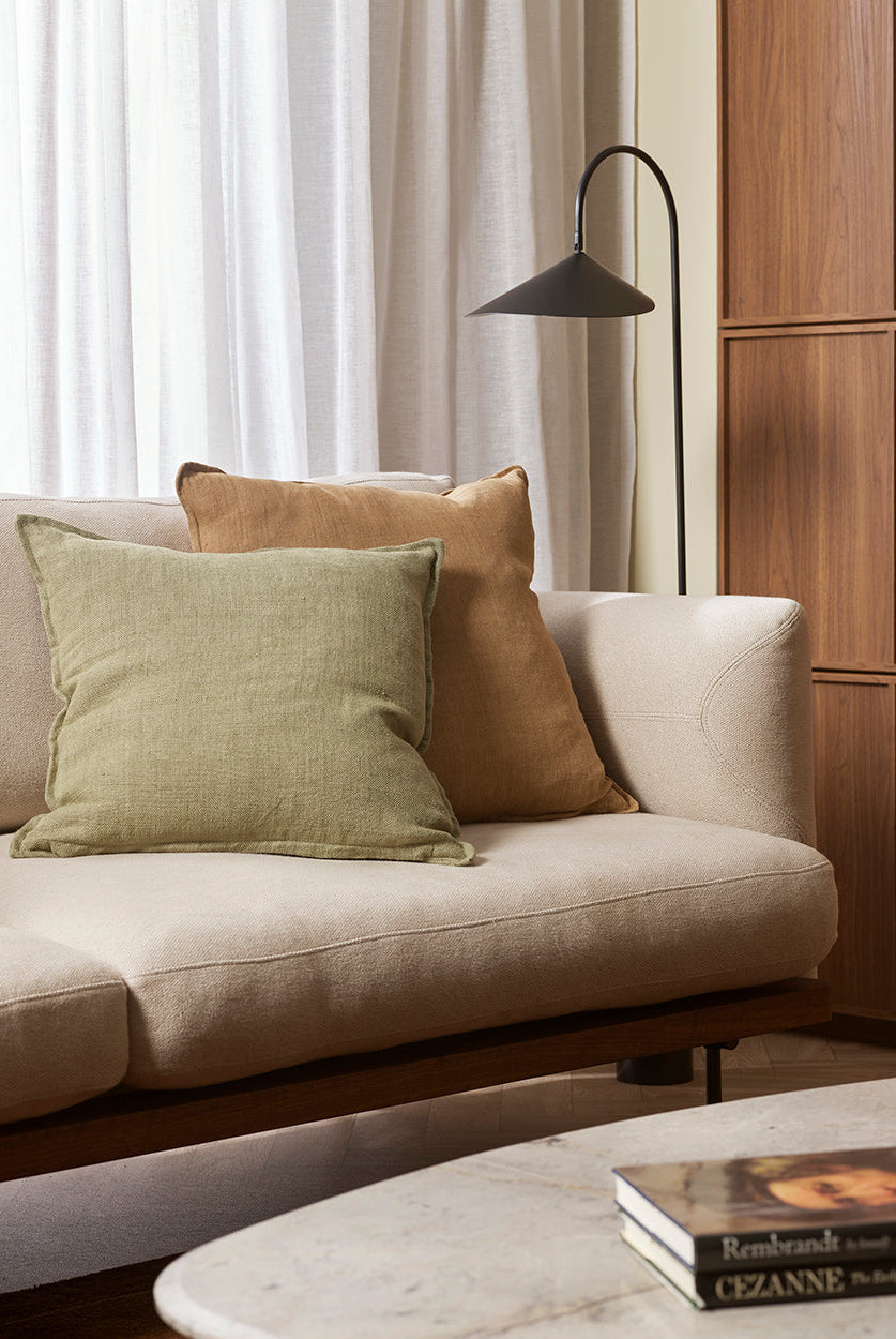 Flaxmill Cushion - Kelp - view 2