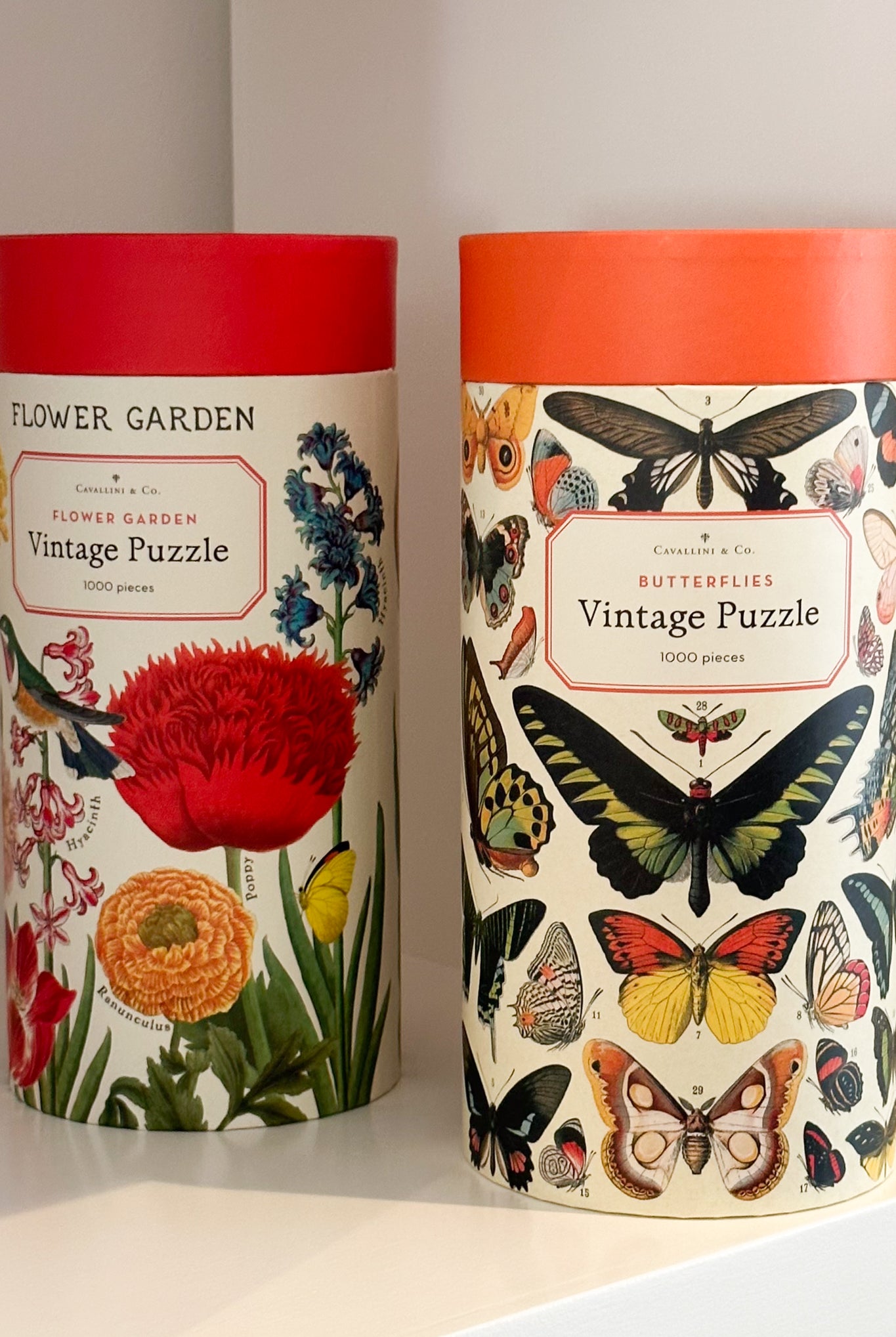 Cavallini & Co - Flower Garden 1000 Piece Vintage Puzzle - Magpie Style