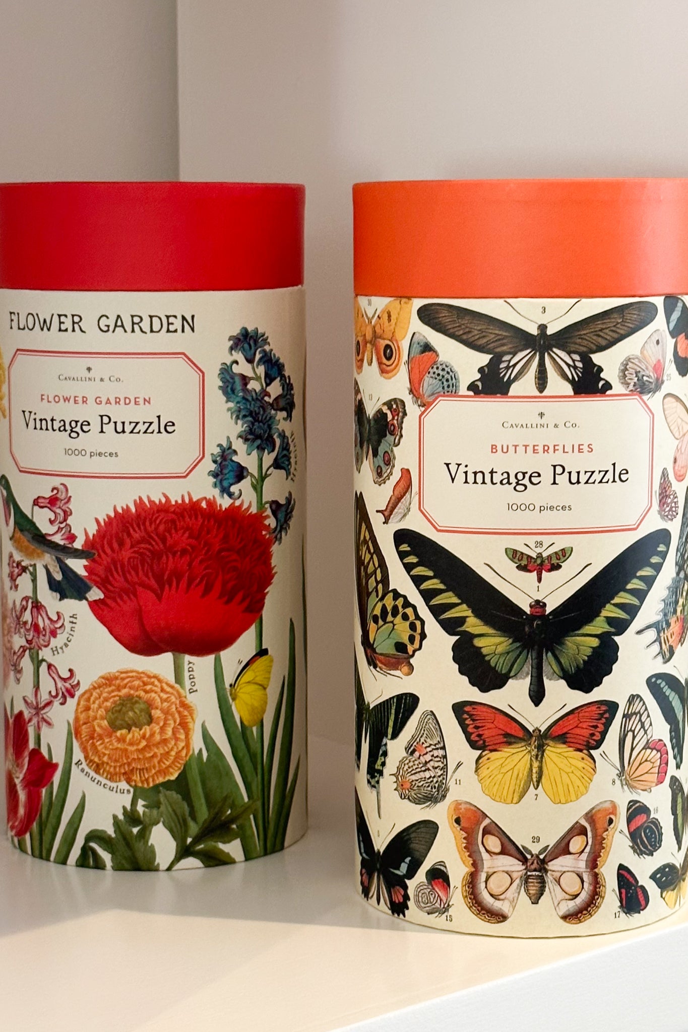 Cavallini & Co - Flower Garden 1000 Piece Vintage Puzzle - Magpie Style