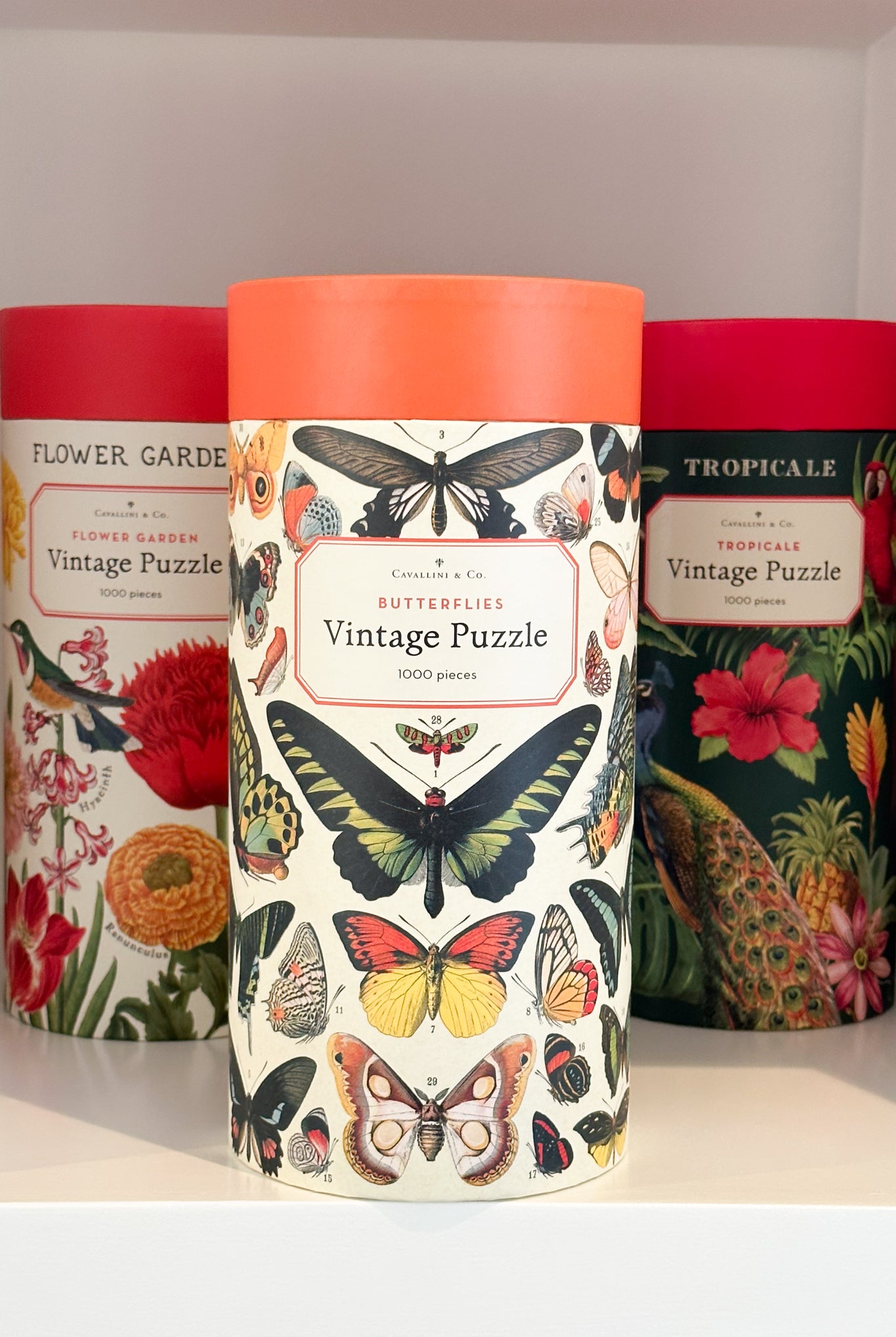 Cavallini & Co - Butterflies 1000 Piece Vintage Puzzle - Magpie Style