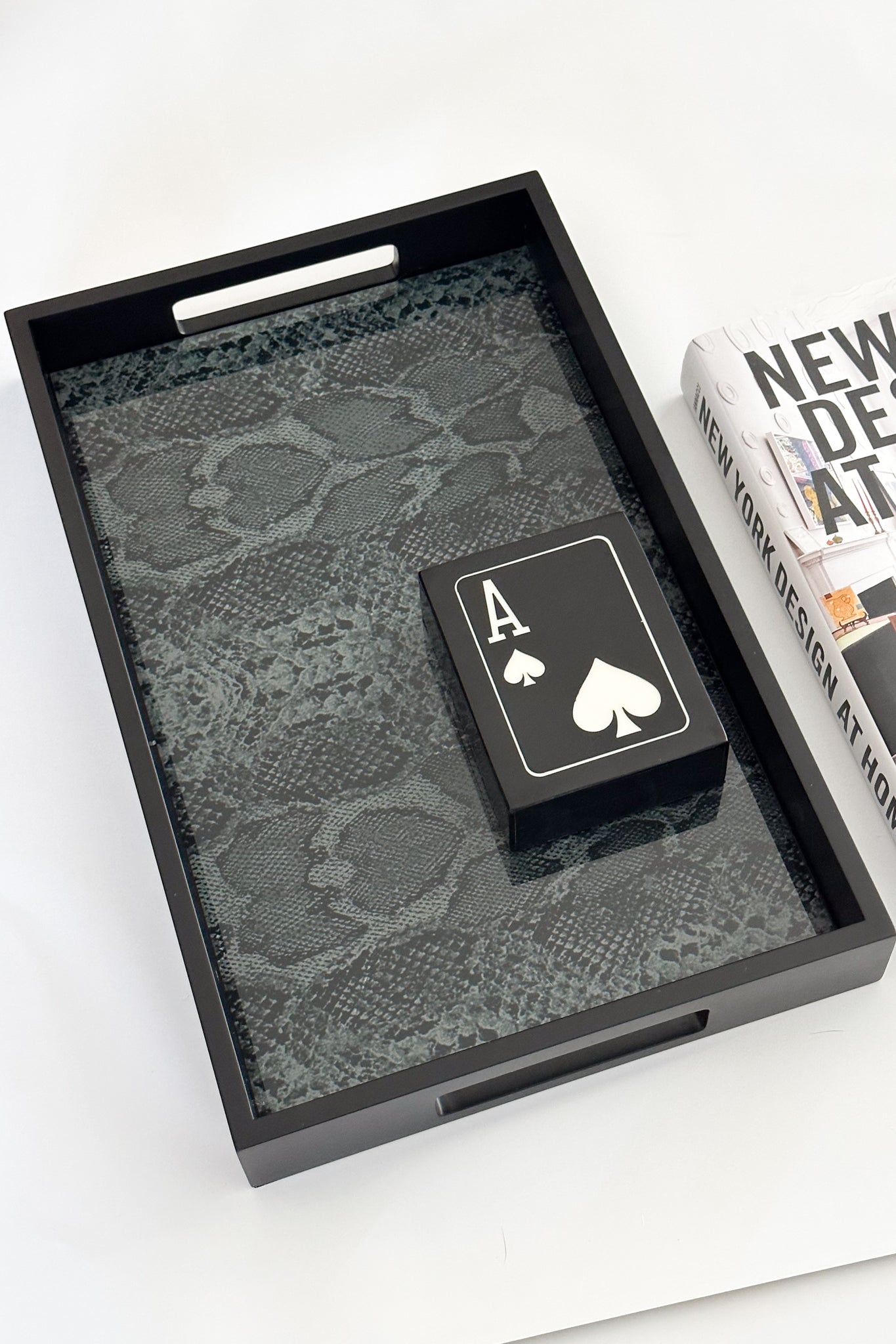 Resin Single Set Card Box Holder - Magpie Style