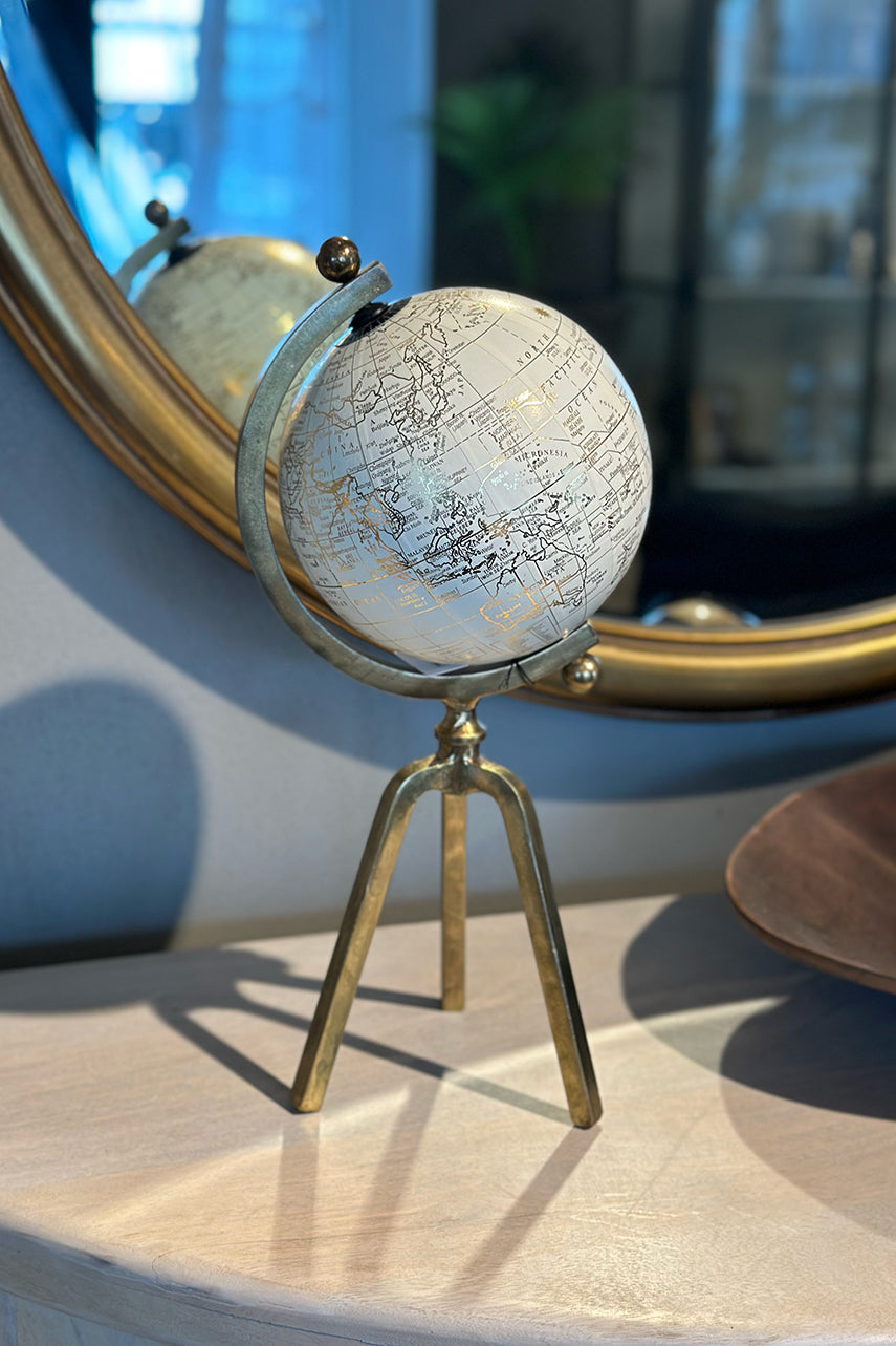 Cream and Gold Globe - Small - Magpie Style