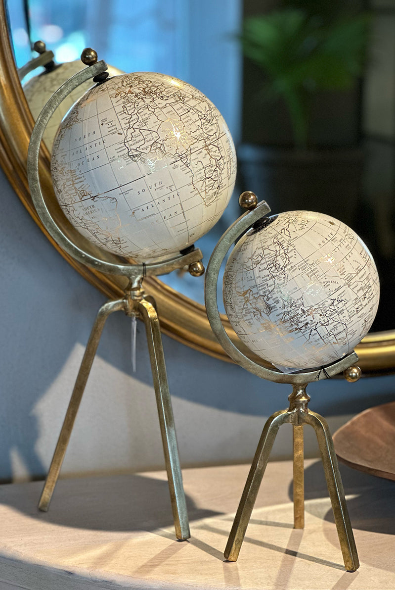 Cream and Gold Globe - Small - Magpie Style