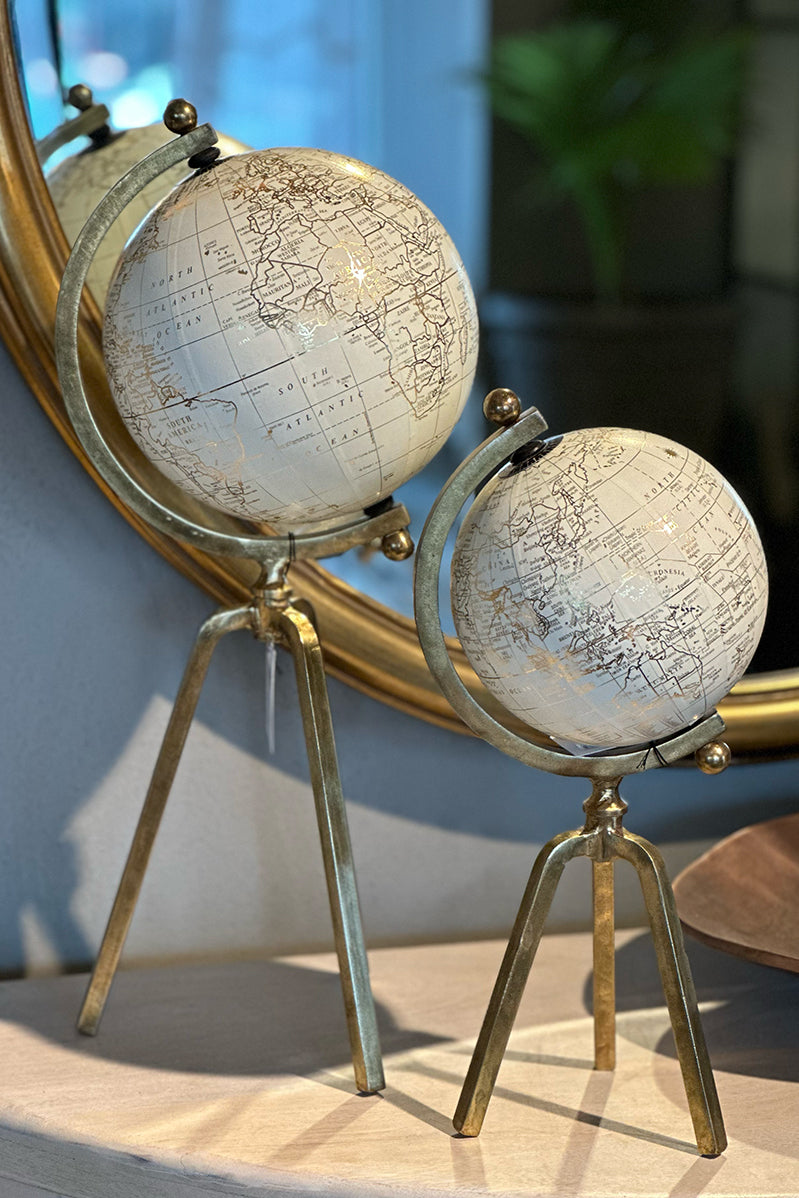 Cream and Gold Globe - Small - Magpie Style