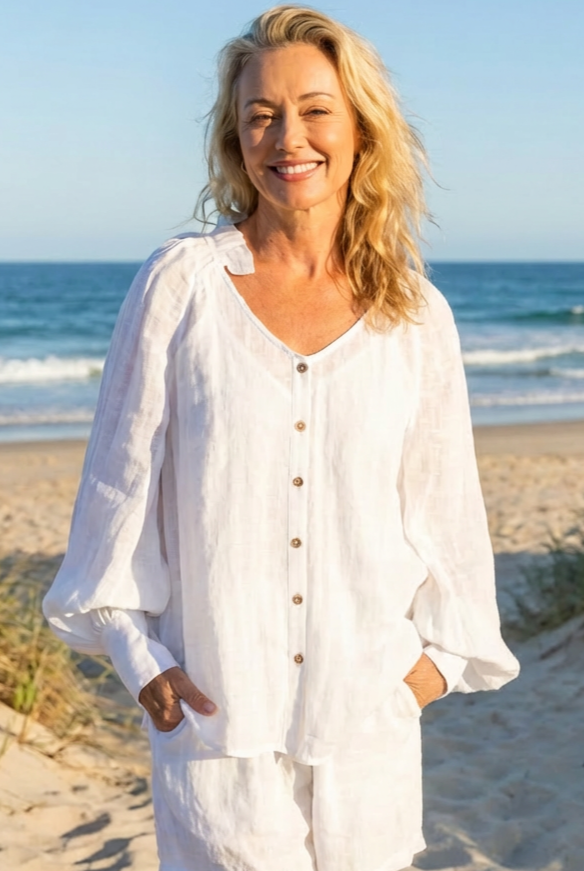 EADIE Mika Blouse - Off White - Magpie Style