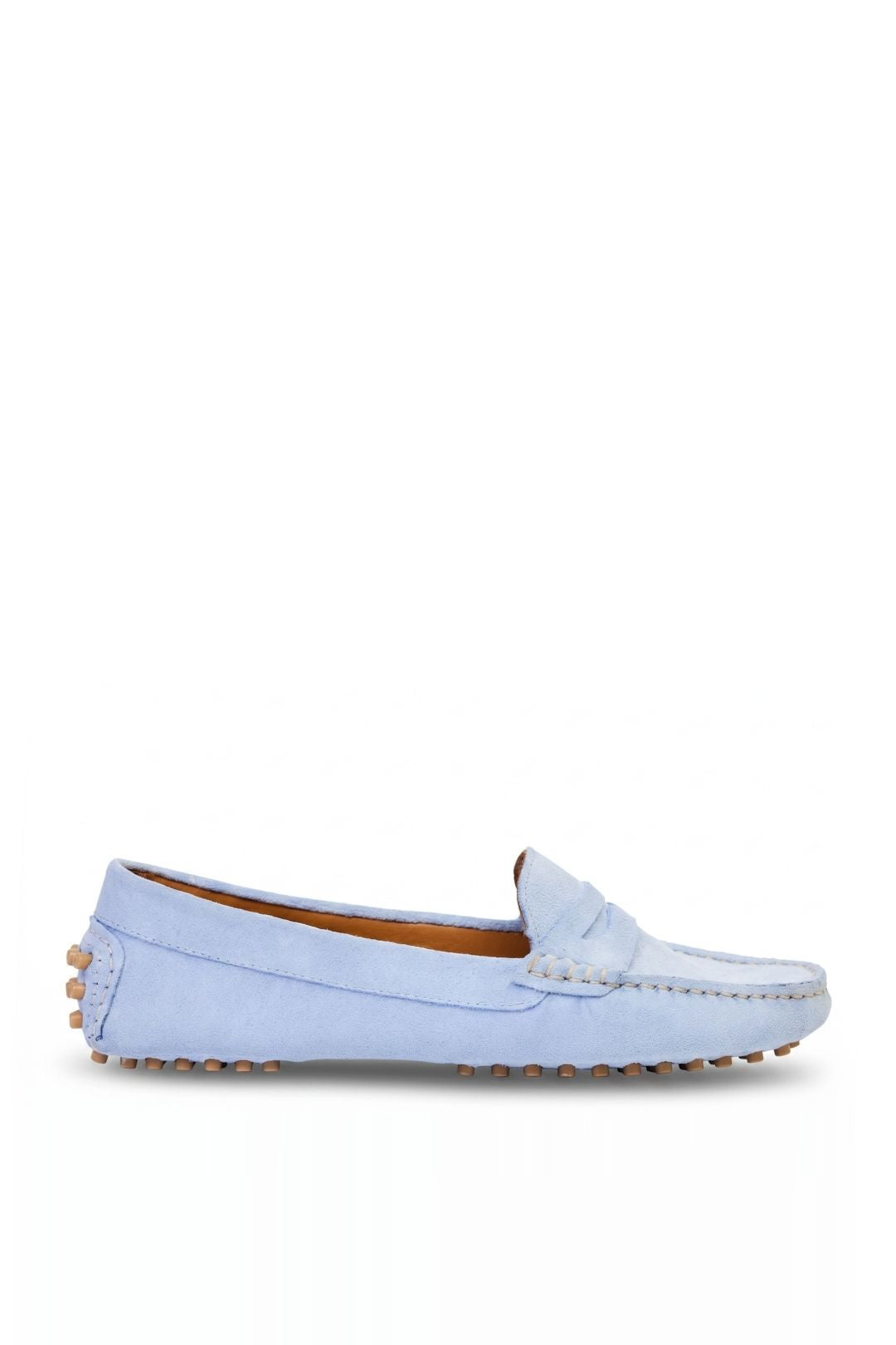 Kathryn Wilson Avery Loafer in Powder Blue Suede