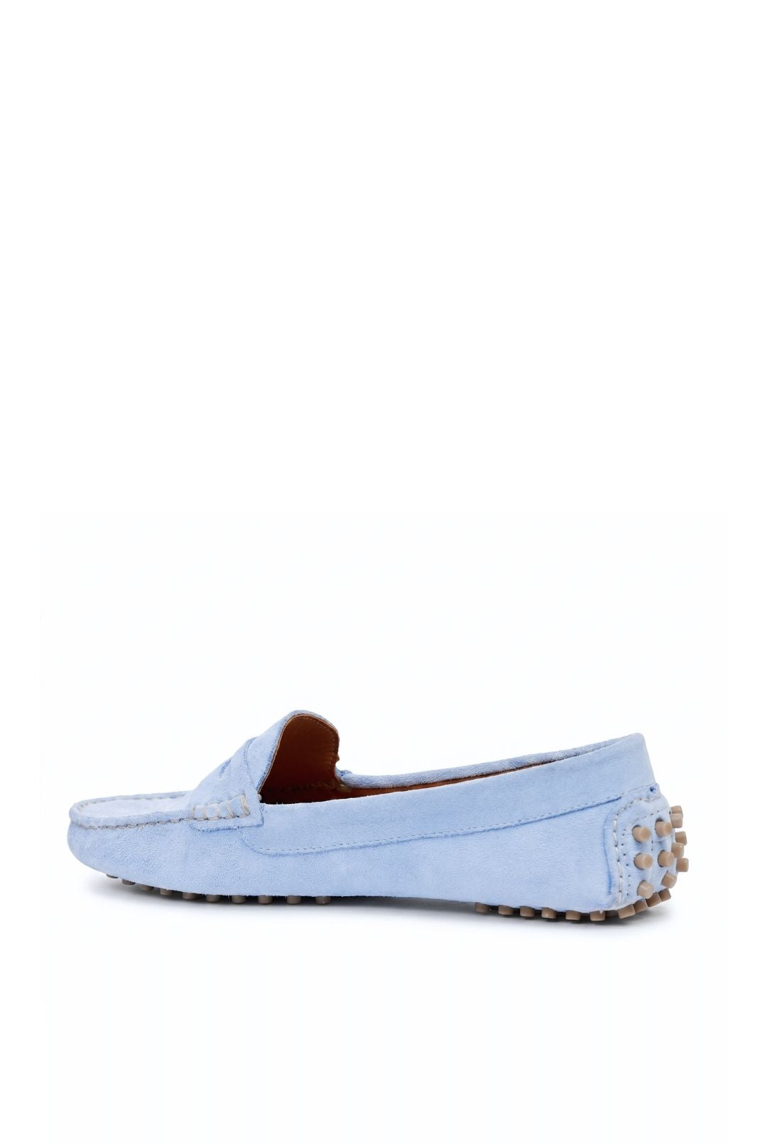 Kathryn Wilson Avery Loafer in Powder Blue Suede, view 4