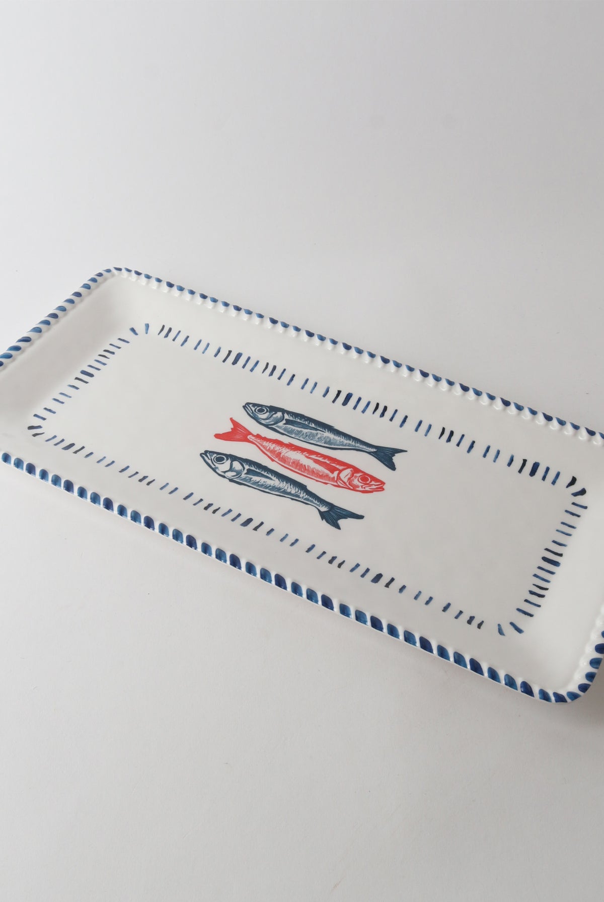 Le Forge Nautical Sardine Rectangular Melamine Platter 43cm