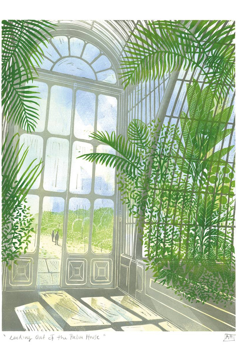 Looking Out At The Palm House Card by Museums & Galleries