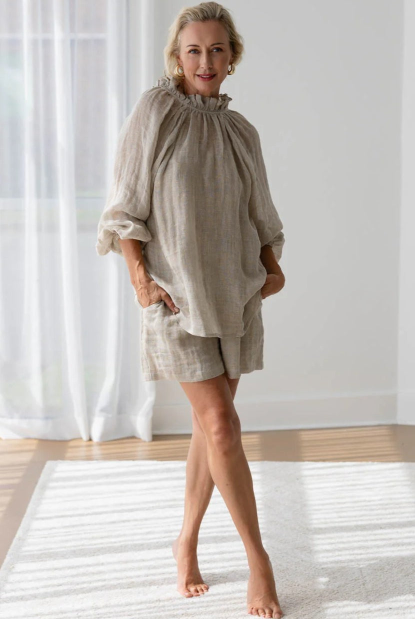 EADIE Lulu Reversible Top - Natural - Magpie Style