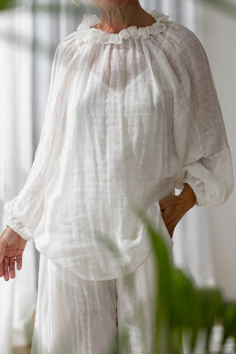 EADIE Lulu Reversible Top - Off White - Magpie Style