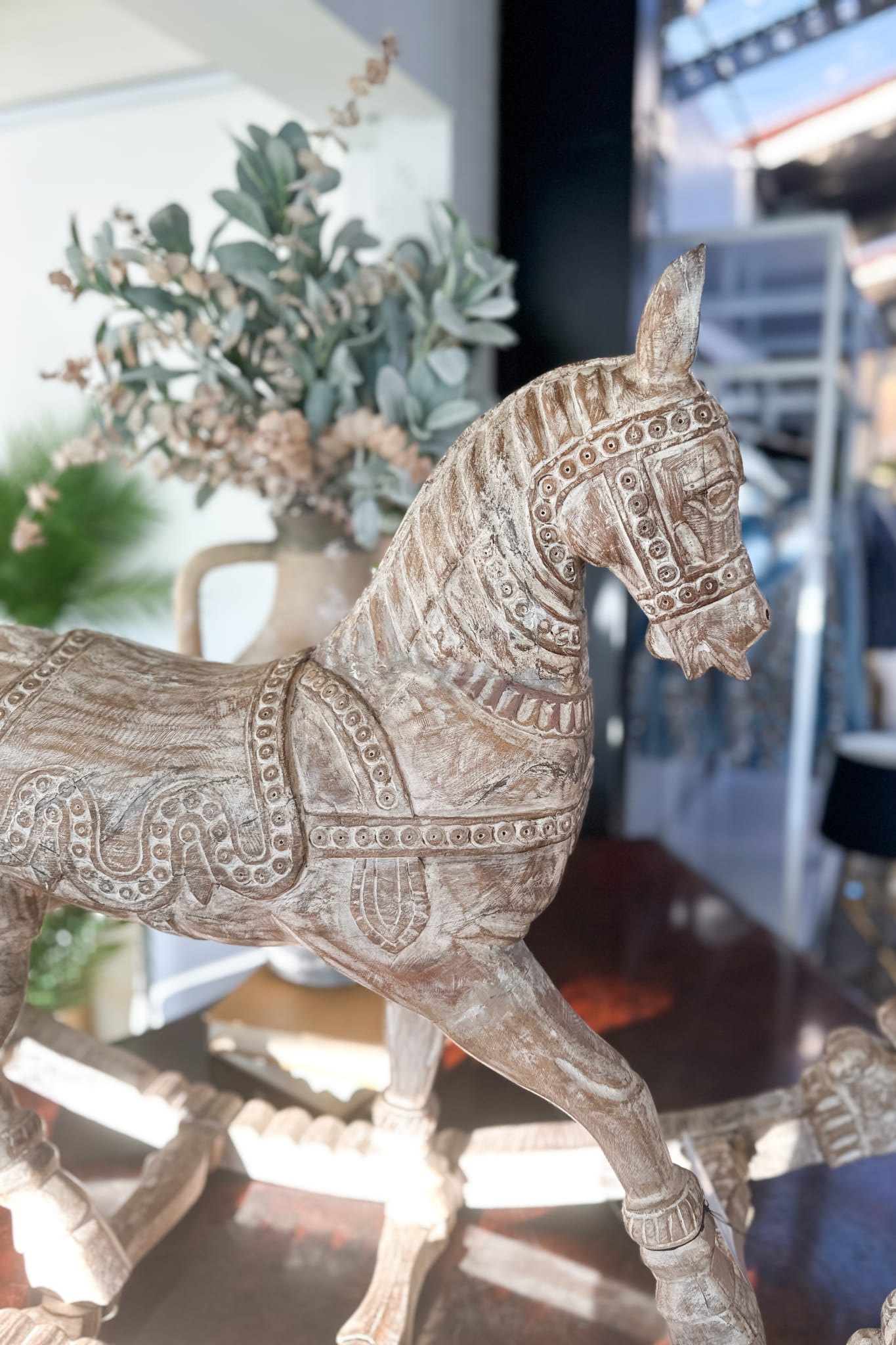 Original Wooden Rocking Horse - Magpie Style