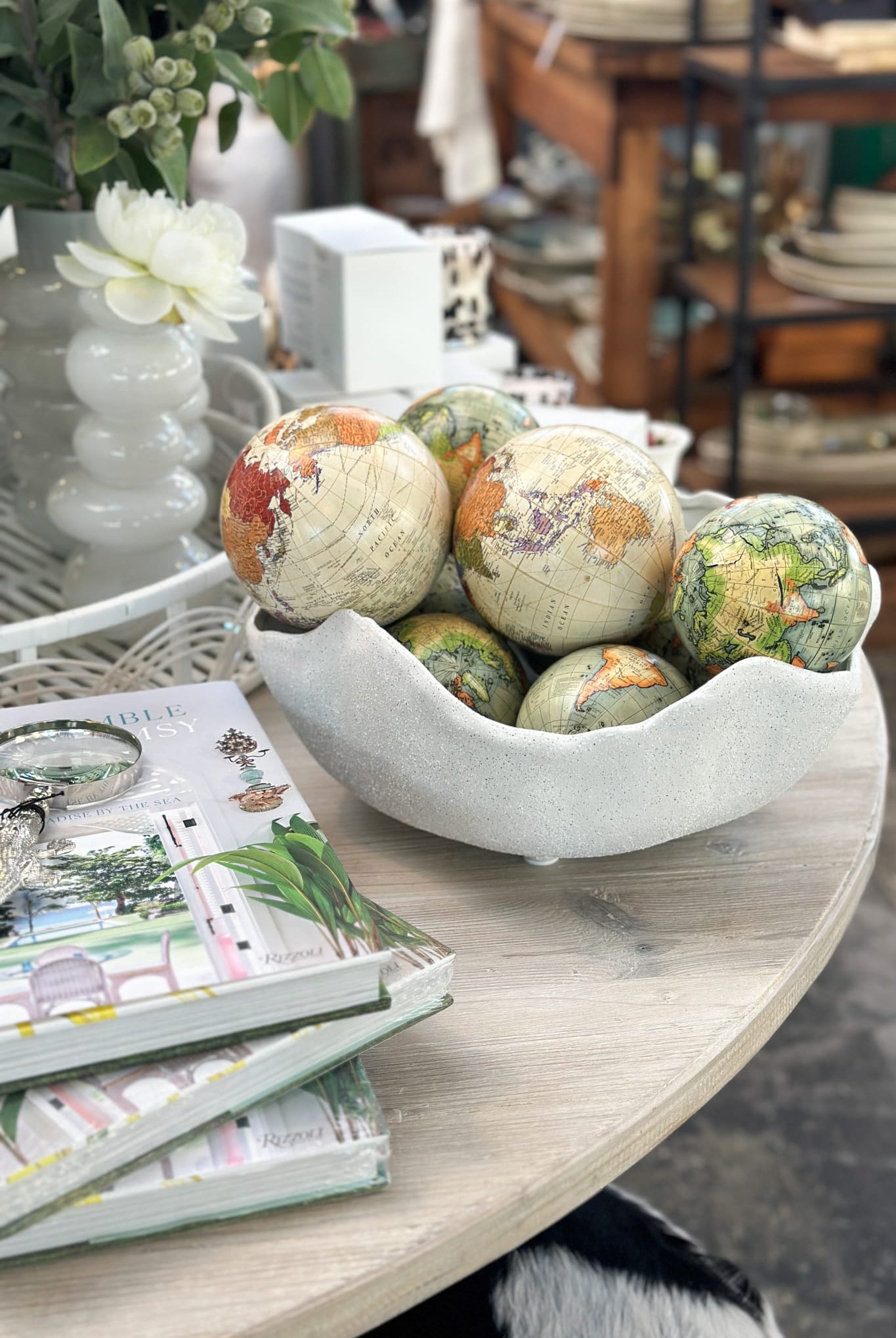 Vega Stone White Wave Bowl - Magpie Style