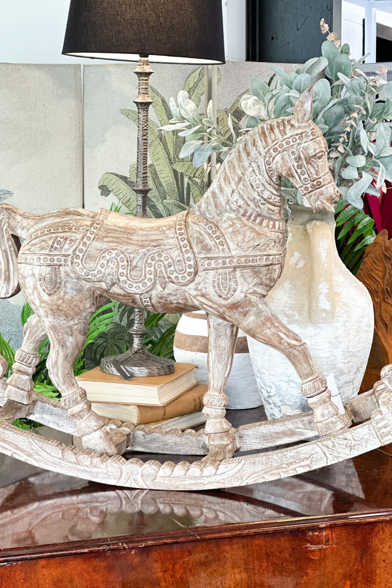 Original Wooden Rocking Horse - Magpie Style