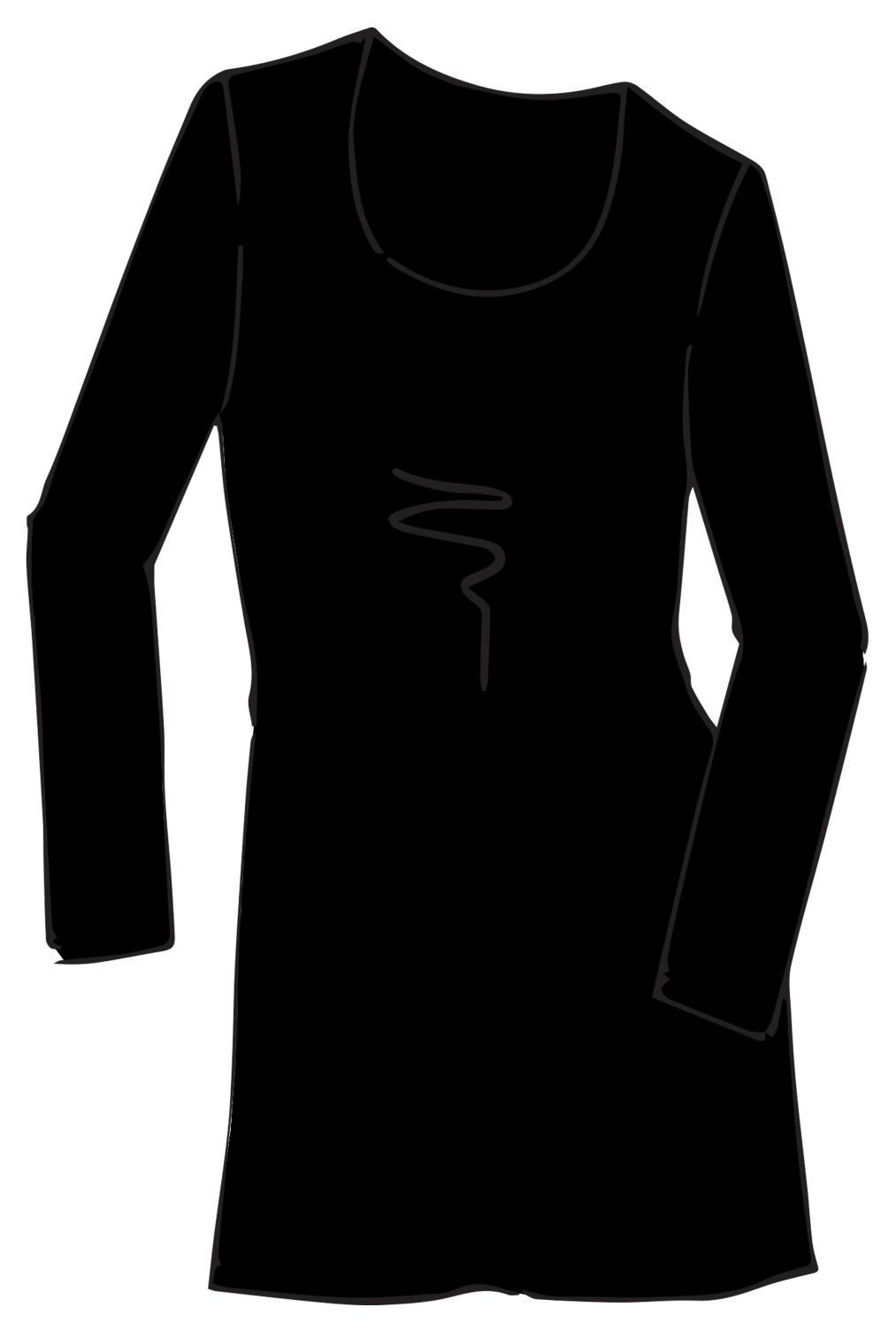 PAULA RYAN ESSENTIALS Easy Fit Scoop Neck Long Top - Merino - Paula Ryan