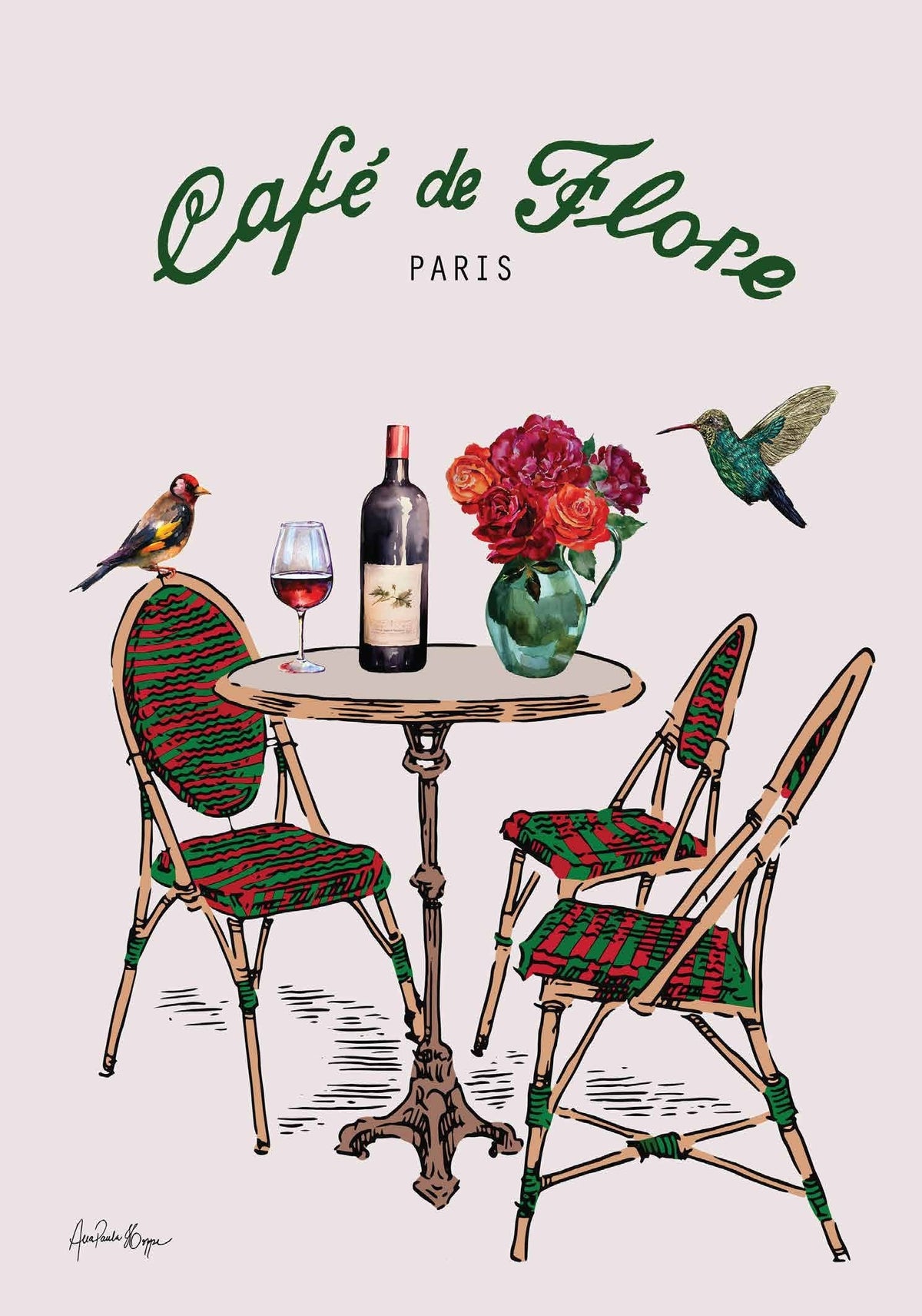 Card - Café de Flore Paris - Nuovo APH07 original