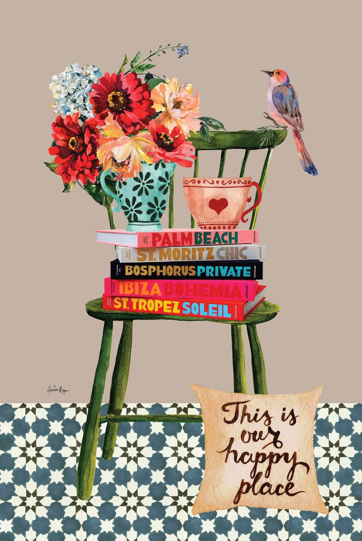Card - Happy Place - Nuovo APH18 original