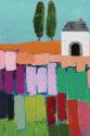 Card - Patchwork Cottage - original artwork