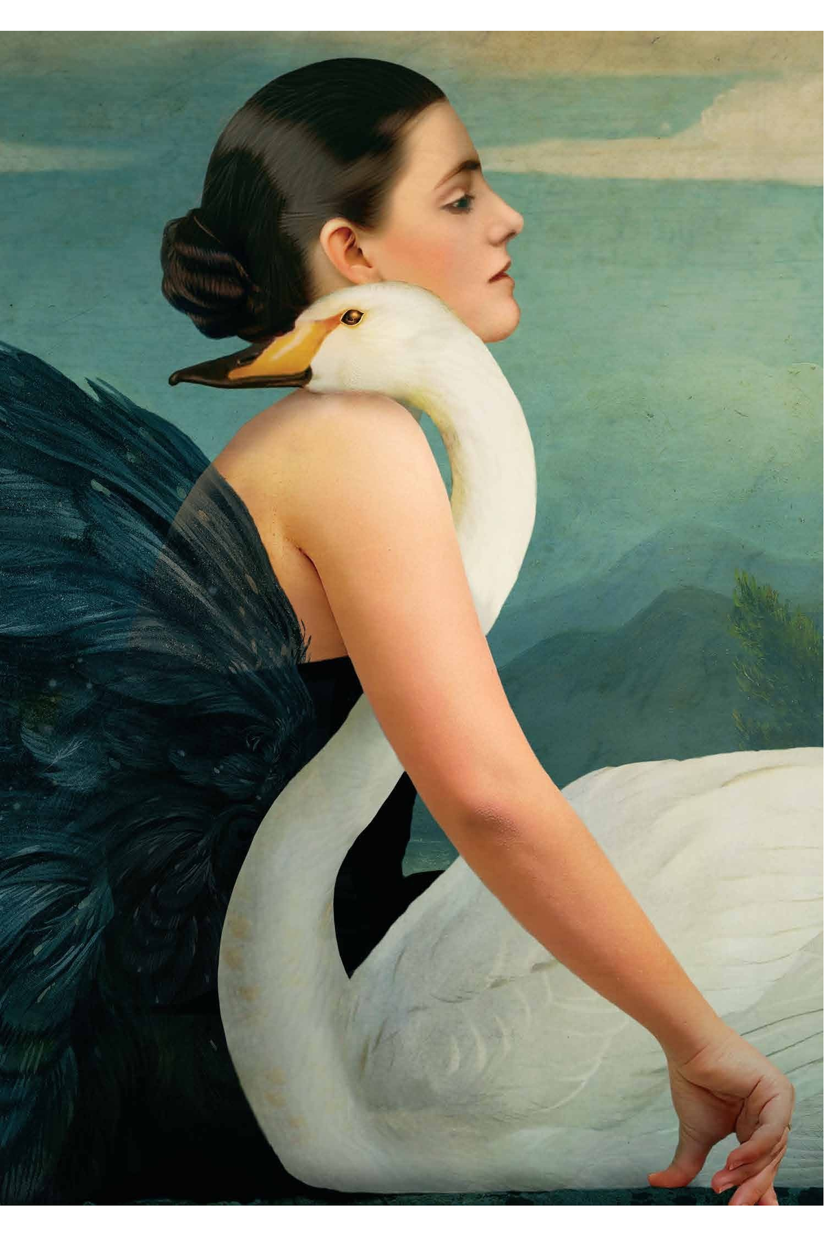 Card - Swan Embrace - complete artwork