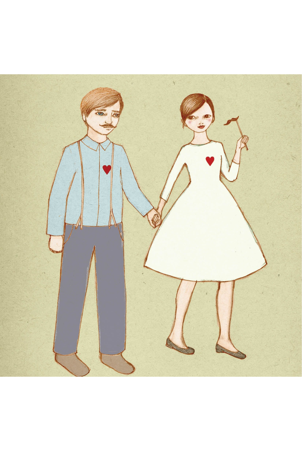 Card - Heartfelt Couple - complete artwork