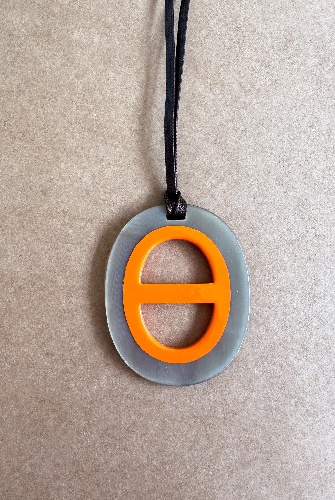 OOH LA LA Orange/Natural Pendant - Magpie Style
