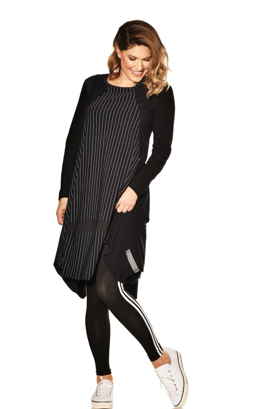 PAULA RYAN Footless Side Stripe Tight - Paula Ryan