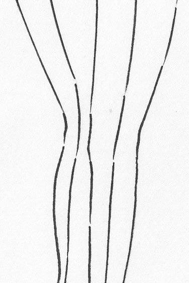 PAULA RYAN Back Stripe Stocking - Paula Ryan